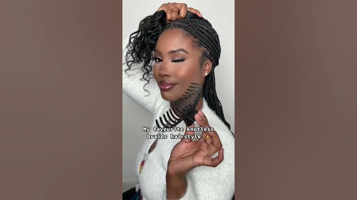 My favourite hairstyle for knotless braids! 💖 - DayDayNews