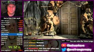 God of War 3 any% NG+ (glitched) Single-Segment [1:29:49]