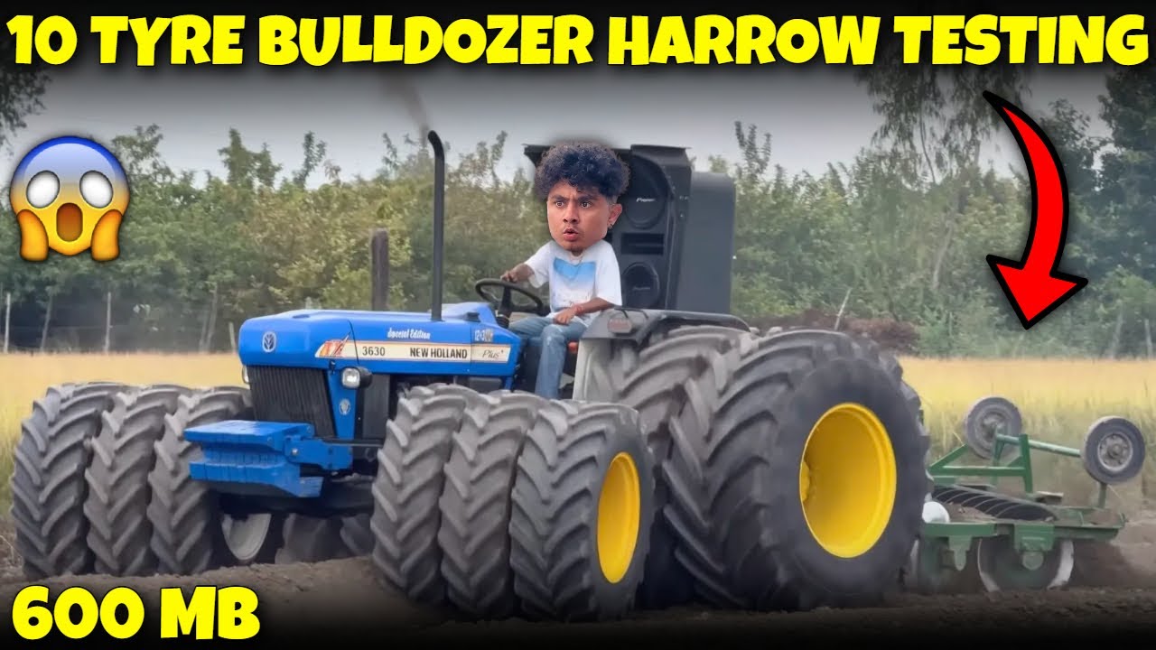 6X4 BULLDOZER PER LIYE HARROW TESTING !! FS 25