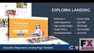 Preview Diploma - Education Bootstrap Responsive Landing