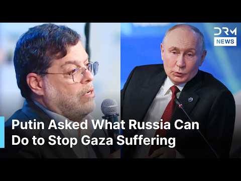 Iranian Journalist Asks Putin What Russia Can Do to End Gaza War, Saving Palestinian Children | AC1N