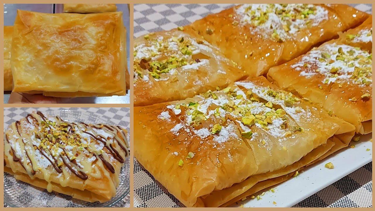 بدون دقيق ولا عجن❗️فطيرة أحمد أمين بالكريمه 😍 جاهزة ف 5 دقايق وطعمها رهيب 😋 مش هتصدقي انك عملتيها