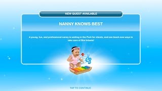Sims Freeplay | Nanny Knows Best Quest | Baby Steps Update #1 screenshot 5