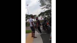 Details ROAD RAGE  Man seen threatening riders with fishing rod at Bedok North, Arrested For Rash Act News