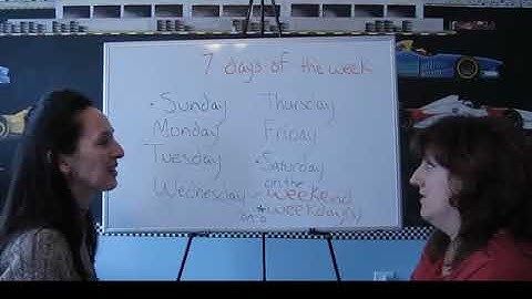 Lesson 42   Weekday and Weekend   Learn English with Jennifer