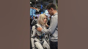 Guy Tries Out the Newest Girlfriend Robot at the Expo