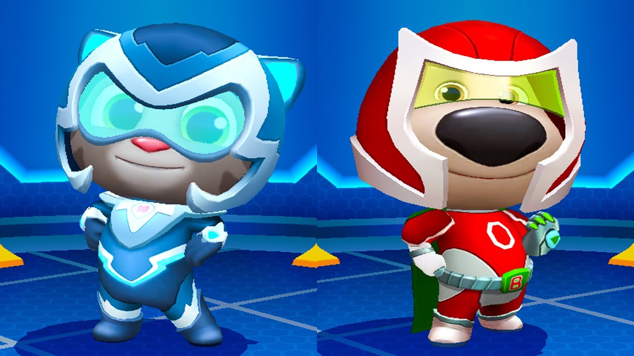 Talking Tom Hero Dash SUPER TOM VS SUPER BEN HD GAMEPLAY YouTube