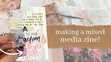 Make a mixed-media zine with me! ✨