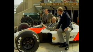 1990 May - McLaren give MP4/4 to National Motor Museum @ Beaulieu, UK + Ron Dennis interview