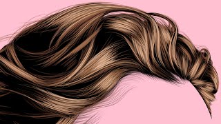 COMO ILUSTRAR CABELLO REALISTA EN ADOBE ILLUSTRATOR