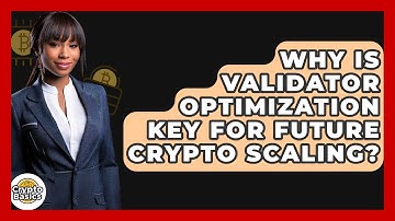 Why Is Validator Optimization Key For Future Crypto Scaling? - CryptoBasics360.com
