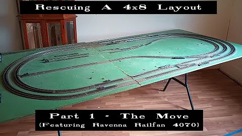 Rescuing A 4x8 Layout - Part 1 (Featuring Ravenna Railfan 4070)