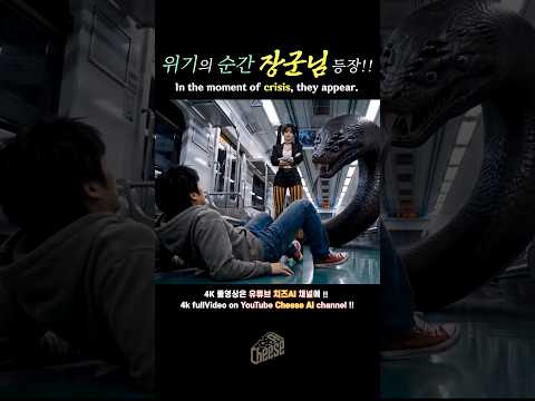 지하철에 나타난 바실리스크 #ai #aivideo #kdrama