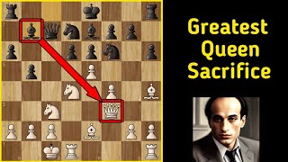 Greatest Queen Sacrifice By Mikhail Tal || Chess Strategies, Tactics, Tricks,Openings To Win.