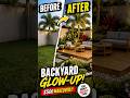 Outdoor Space Transformation You Won't Believe 😱 #shorts #backyard  #diy