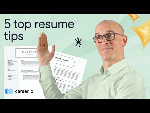 How to write a resume that GRABS attention - video from Career.io