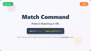 Celebrity Splunk SPL Match Command Tutorial - Pattern Matching with Regular Expressions Wealth