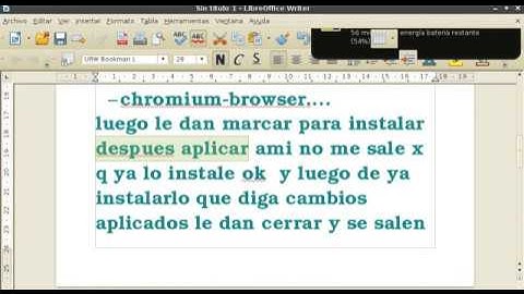 Como Instalar y Poner El Google Chromium  En Español  Para Canaima!!! :)