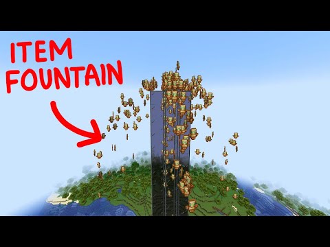 Here's how to make an item fountain...