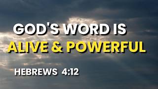 Hebrews 4:12 (NLT) | Memorize Bible Verses | Guided Memorization + Active Recall |#biblememory