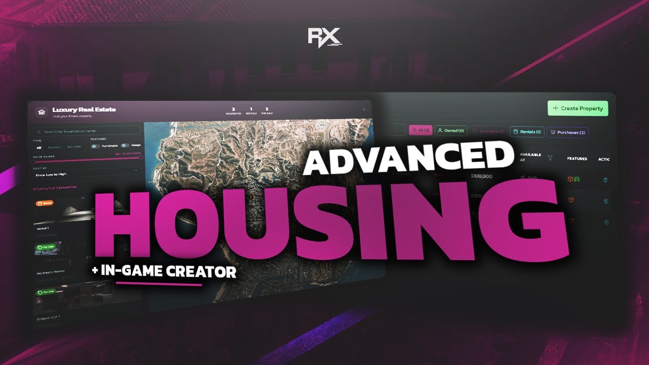 Advanced Housing - Big V2 Update - FiveM Script (ESX, QBCore & QBox)