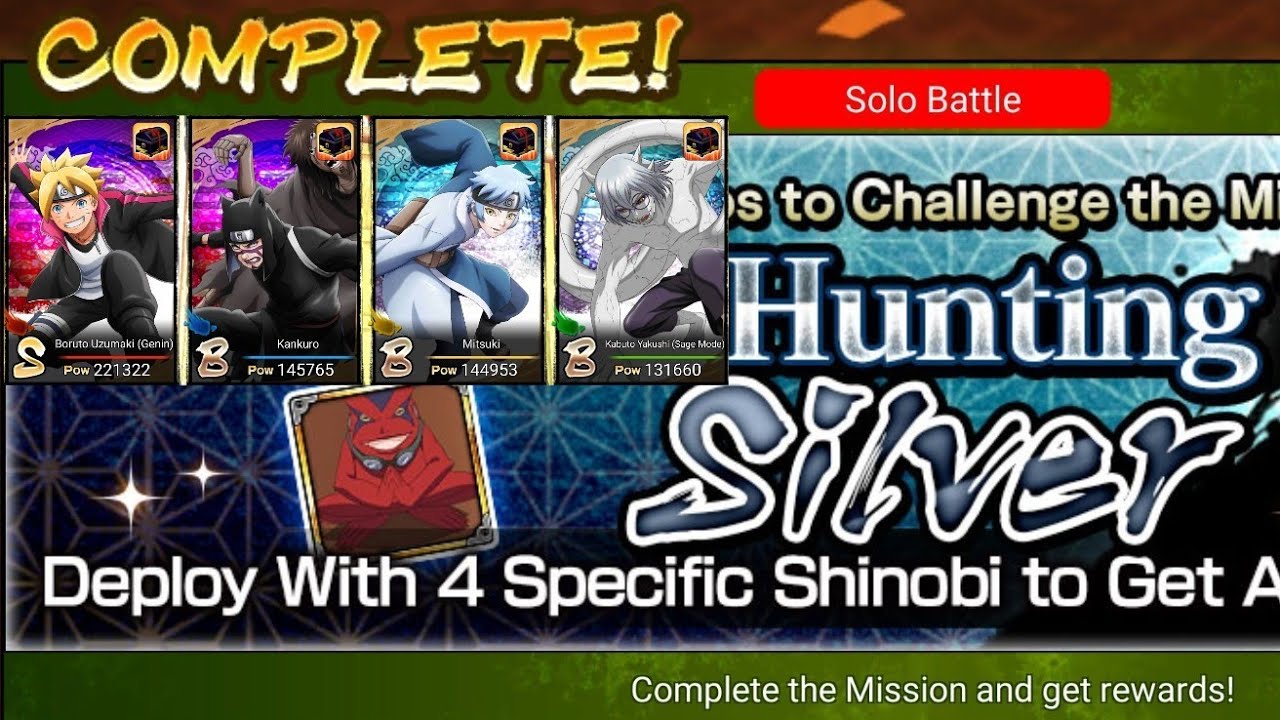 NxB Treasure Hunting Mission Silver Boruto Uzumaki (Genin)