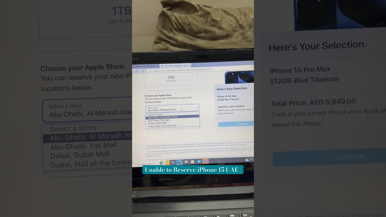 This happens since last 3 years. When I try to reserve iPhone 15 it goes direct to home page 