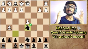 Elephant Trap Chess - Win in 9 moves | Queen