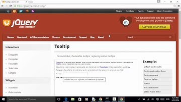 Selenium Python Webdriver Tutorial - jQuery UI Tooltip