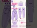 Cute Kids Pant with Bow 🎀 #KidsPant #DIYSewing #BabyClothes #SewingTutorial #KidsFashion