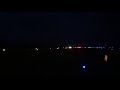 Mooney rocket takeoff at night
