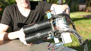 Behind the Large Solid State Tesla Coil (Superficial View)