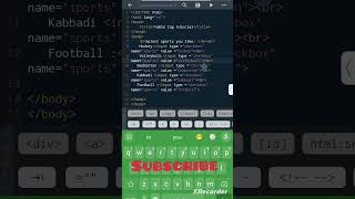 check boxes in HTML