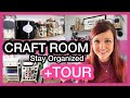 Realistic craft room tour  messy to minimal  tips and tricks to stay organized