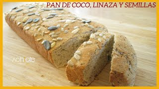 Pan de Coco, Linaza y semillas - Pan SIN Harinas, Pan Keto | Deliciosa opción para el desayuno