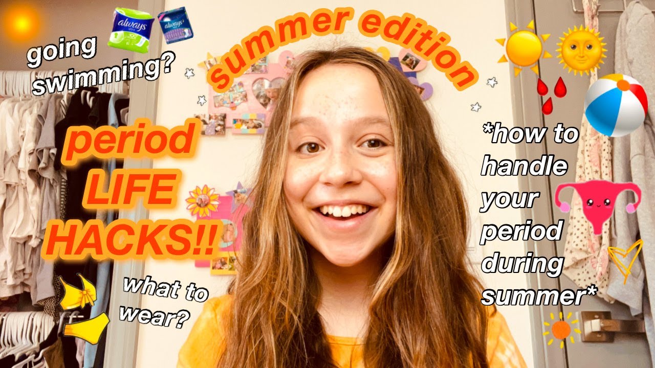 period life hacks for SUMMER!! *how to handle your period when it’s boiling out* 2021
