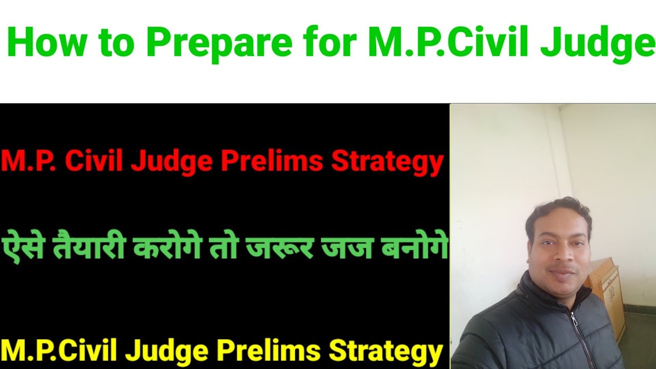 How to prepare for M.P.Judiciary। How to prepare for M.P.Civil Judge Prelims। m p judiciary strategy