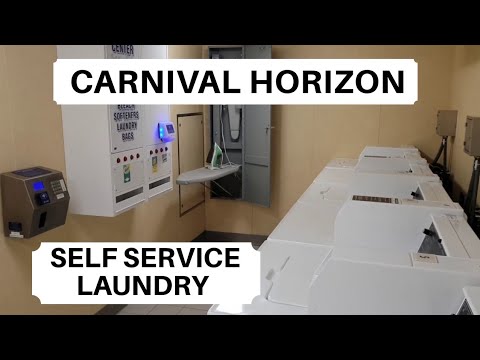 Carnival Horizon Laundry | Cruise Ship Self Service Laundry - YouTube