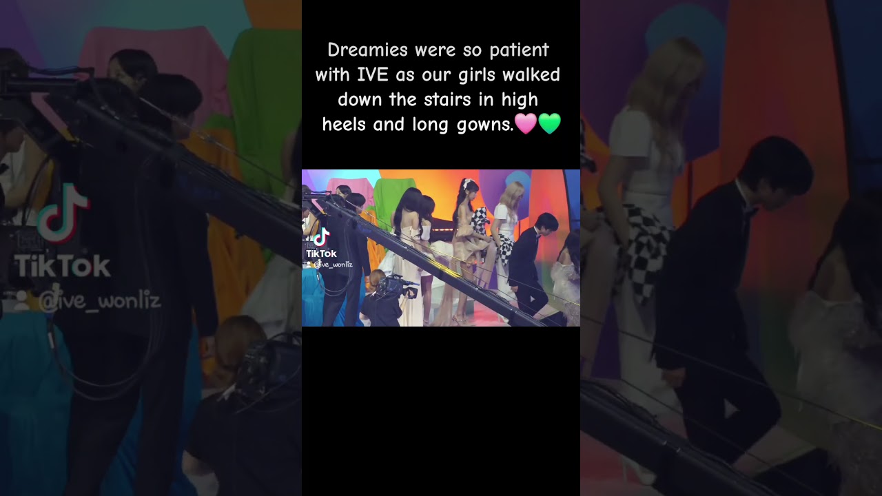 NCT Dream being gentlemen to IVE. 💚🩷 