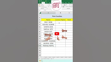 Trim Function in Excel|| Excel Shortcuts | Excel Magic Trick #shorts #youtubeshorts
