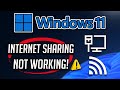 Fix internet connection sharing not working in windows 1110