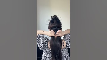 Cách buộc tóc đuôi ngựa thấp phong cách Hàn Quốc #hairstyle #hair #top #xuhuong #viralvideo