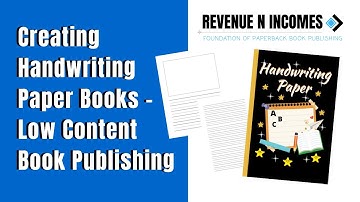 Creating Handwriting Paper Books   Low Content Book Publishing