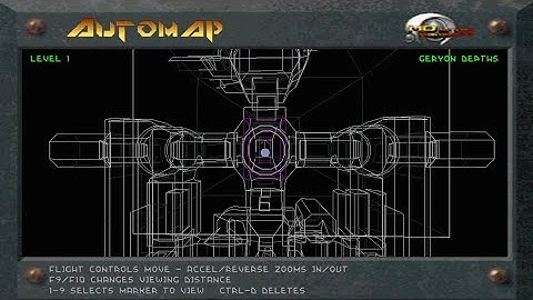D2X_XL - Geryon Depths - Map at entance to level 15
