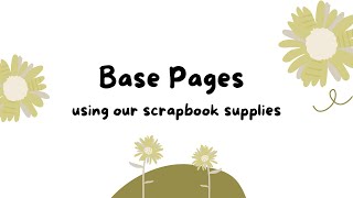 Base Pages // Adding embellishments