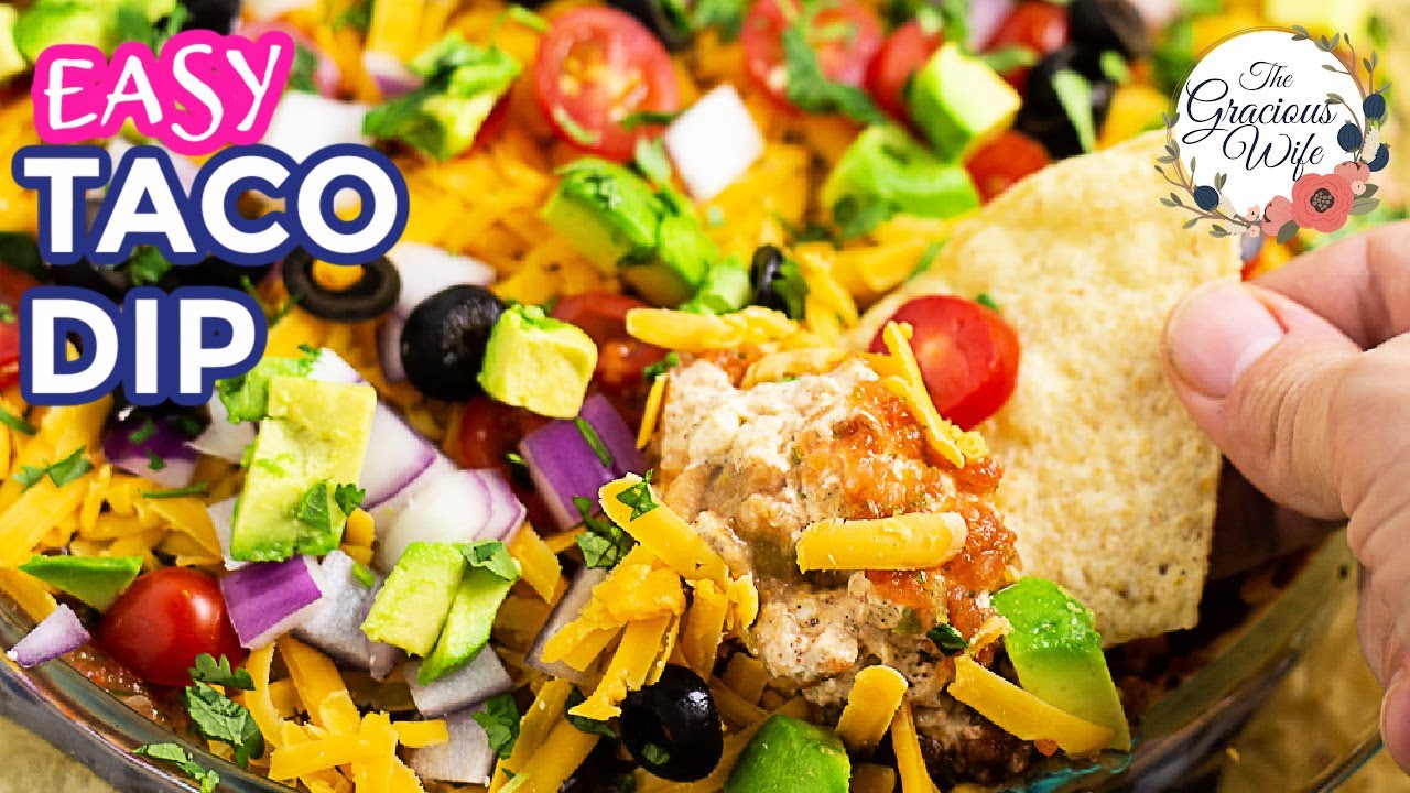 Easy Layered Taco Dip