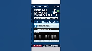 Find All Domain Controllers in Active Directory | PowerShell Tip #ActiveDirectory #PowerShell