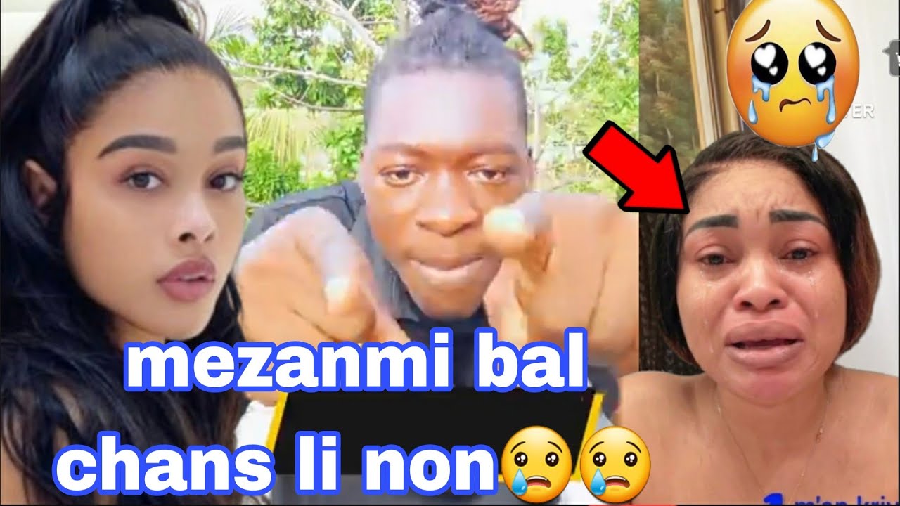 Blondedy avek le petit Africain  pa vle bay Byenblan vag Blondedy Ap mete manje nan bouch Manie 