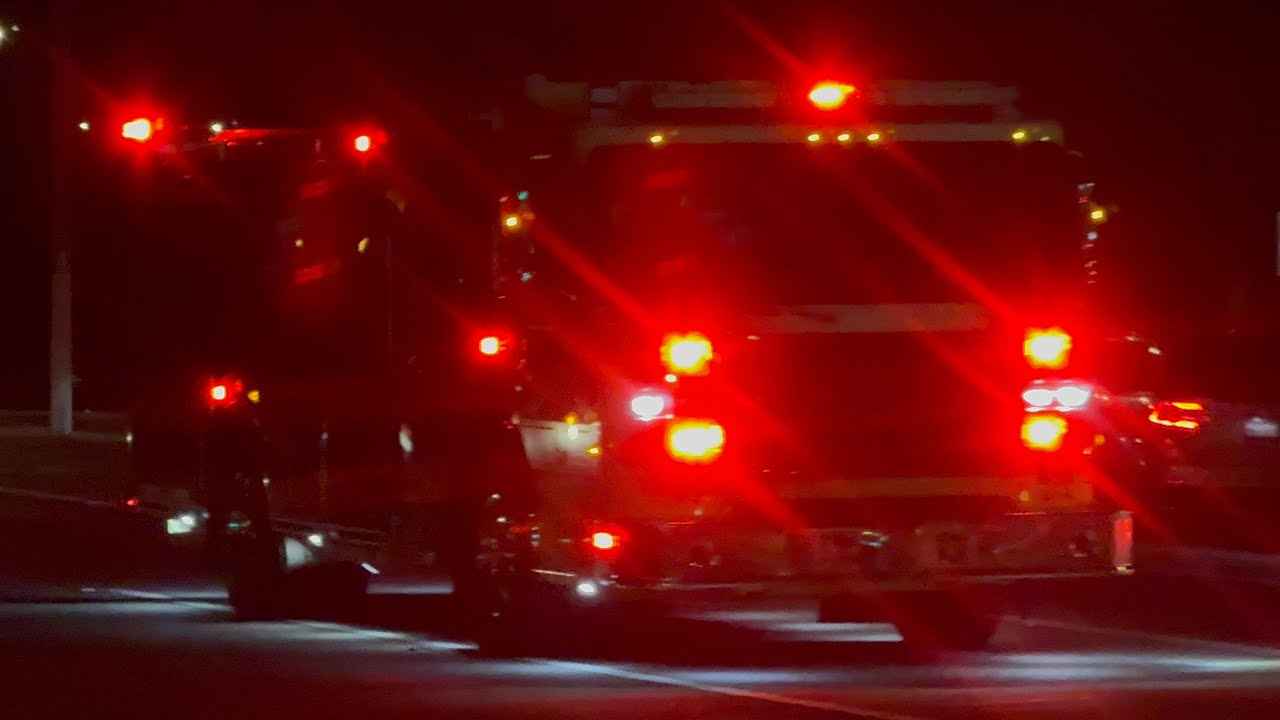 *AIRHORN* Ventura County Fire Dept. Engine 51 ( E51 ) Responding to a ...