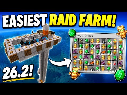 Build This FIRST! Minecraft 26.2+ Easy Raid Farm (Unlimited Totems & Emeralds)